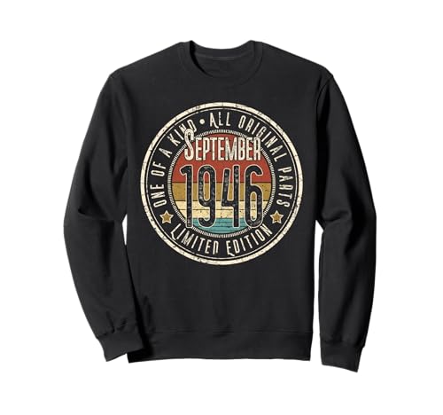 Edición Limitada Retro de septiembre de 1946 para 79 cumpleaños Sudadera