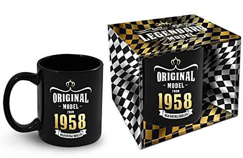 Bombo Taza de cumpleaños con año de nacimiento 1958