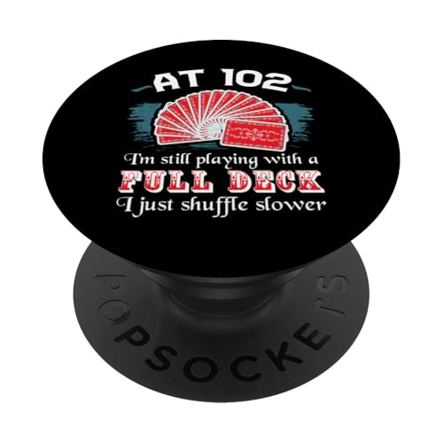 Camisetas de cumpleaños de Cubierta Completa para 102 cumpleaños, Tarjetas de 102 años PopSockets...