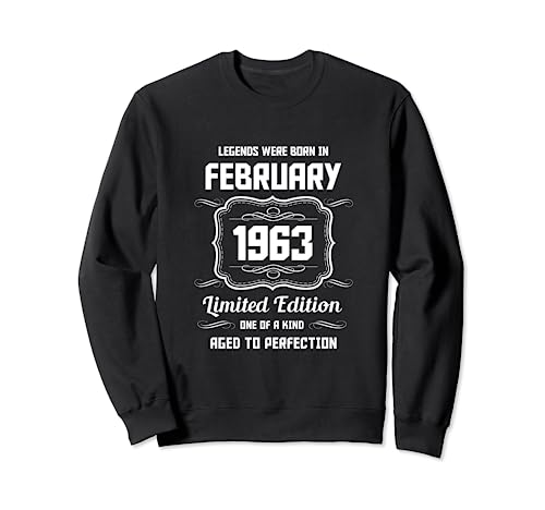 Feliz cumpleaños Febrero 1963 Sudadera