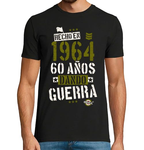 Camiseta 60 Cumpleaños Hombre - Regalo Original 1964 - Idea Graciosa Para 60 Años y Aniversario