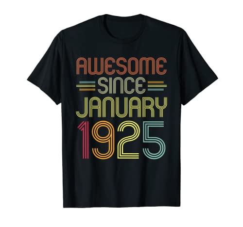 Regalos de 97 cumpleaños impresionantes desde enero de 1925 97 años Camiseta