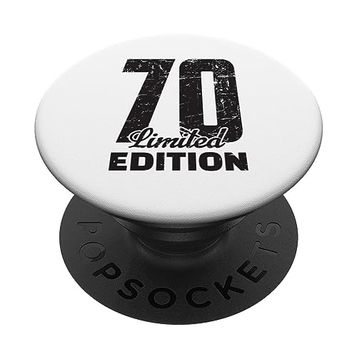 70 cumpleaños, edición Limitada, Aniversario, 70 años. PopSockets PopGrip Adhesivo