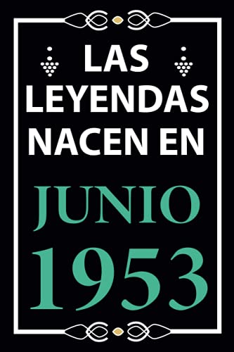Las leyendas nacen en Junio 1953: Regalo de cumpleaños perfecto para hombre y mujer de 68 años I...