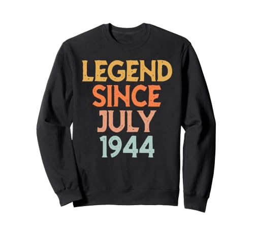 Vintage 1944 para Hombres y Mujeres, 82 años, Julio 82 cumpleaños Sudadera