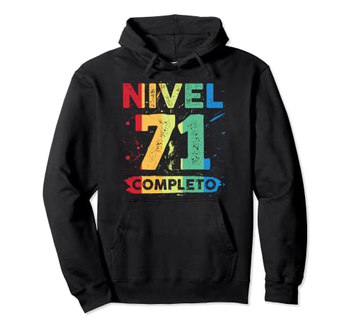 Nivel 71 Completo 71 años cumpleaños Sudadera con Capucha