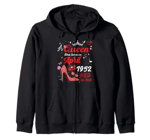 Abril 1952 Cumpleaños Esta Reina Nació En Abril 1952 Sudadera con Capucha