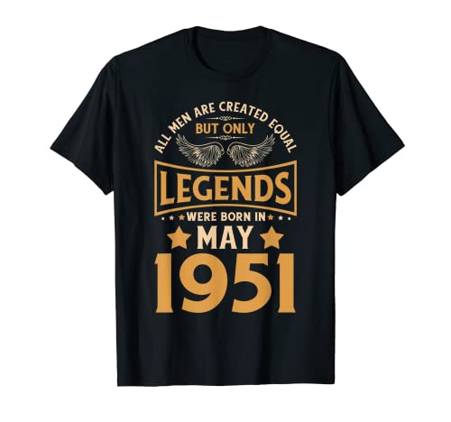 Las leyendas de cumpleaños nacieron en mayo de 1951. Camiseta