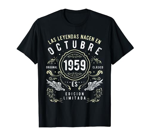 Las Leyendas Nacen En Octubre 1959 Camiseta