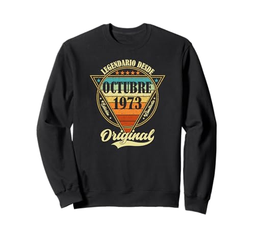 52 cumpleaños Nacido en Octubre de 1973 Vintage 52 años Sudadera