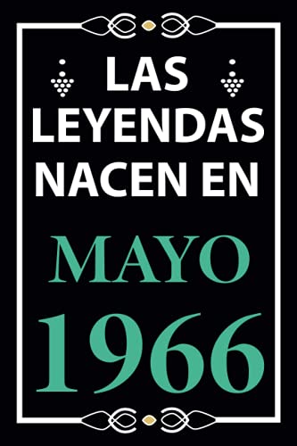 Las leyendas nacen en Mayo 1966: Regalo de cumpleaños perfecto para hombre y mujer de 55 años I...