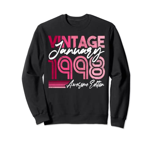 1998 Cumpleaños Diseño nacido en enero de 1998 Sudadera