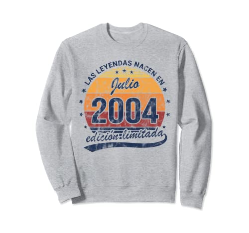 Leyendas Nacen Julio 2004 Cumpleaños Vintage Sudadera