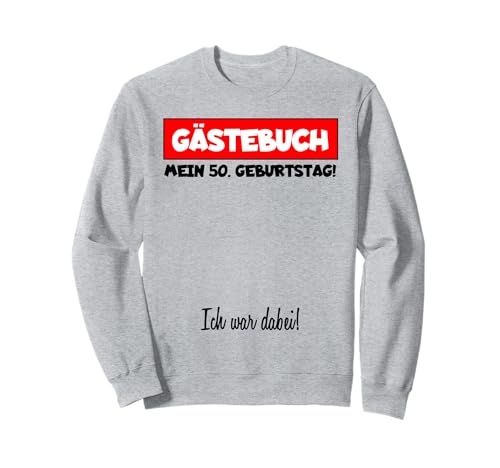 Camiseta de cumpleaños para hombre, libro de visitas, 50 años Sudadera