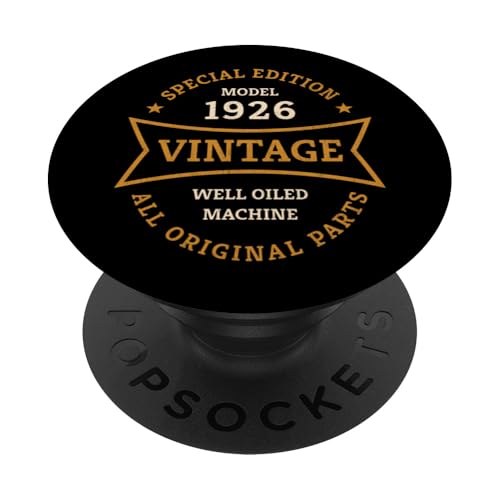 100.o cumpleaños Nacido en 1926 Diseño Vintage 100 años PopSockets PopGrip Adhesivo