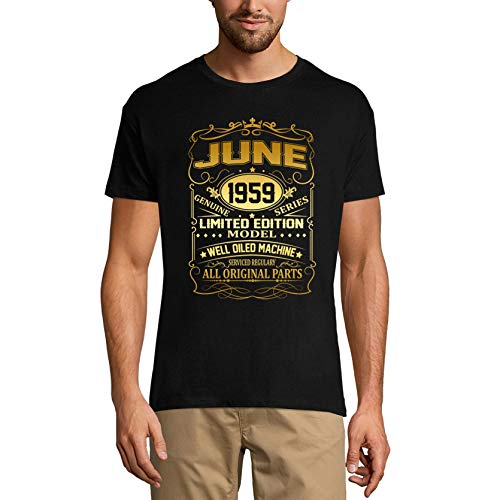 Camiseta para Hombre Junio De 1959 – June 1959 – Regalo Diseño Gráfico 65 Años Cumpleaños...