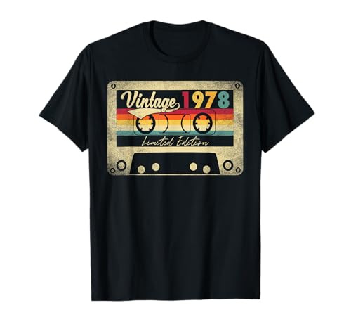 Edición limitada Vintage Best Of 1978 Regalo de 45 cumpleaños Camiseta