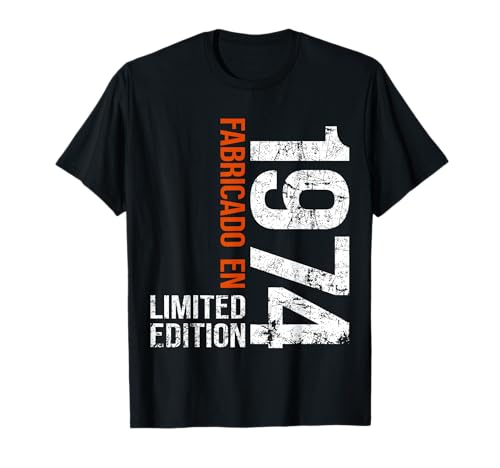 Fabricado en 1974 Regalo 52 Años Hombre Vintage 1974 Camiseta