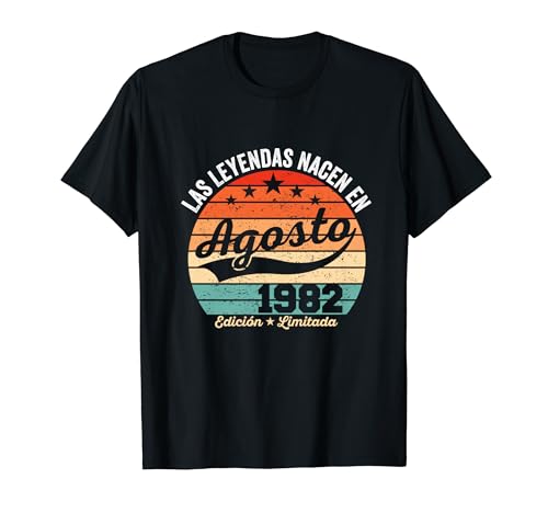 42 años Cumpleaños Las Leyendas nacen en Agosto de 1982 Camiseta