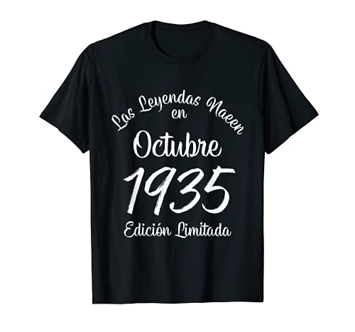Las Leyendas nacen en Octubre de 1935 Regalo de 86 años Camiseta
