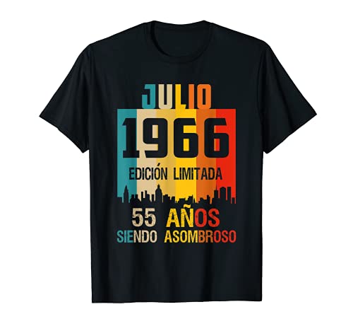 55 años shirt Cumpleaños Nacidos Julio 1966 Spanish Camiseta Camiseta