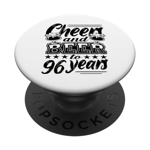 96 cumpleaños 96 cumpleaños marido 96 cumpleaños papá PopSockets PopGrip Adhesivo