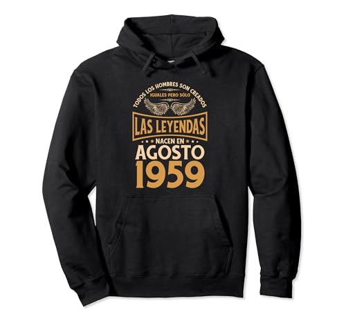 Cumpleaños Hombre Regalos Las Leyendas Agosto 1959 Sudadera con Capucha