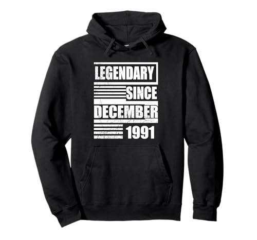 35 cumpleaños Legendario Desde diciembre de 1991 cumpleaños Sudadera con Capucha