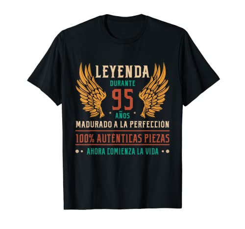 Regalo 95 Cumpleaños Hombres Mujeres Leyenda 95 Años Camiseta