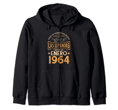 Cumpleaños Hombre Regalos Las Leyendas Enero 1964 Sudadera con Capucha