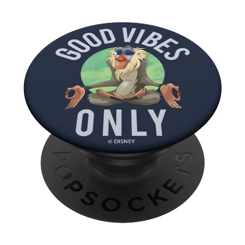Popsockets- Disney The Lion King Rafiki Good Vibes Only PopGrip: Agarre intercambiable para...