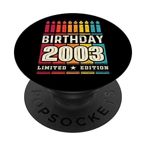 2003 Popsocket para teléfono edición limitada 2003 cumpleaños 2003 PopSockets PopGrip...