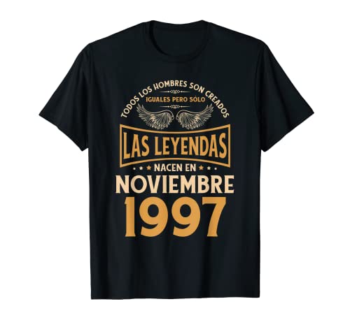 Cumpleaños Hombre Regalos Las Leyendas Noviembre 1997 Camiseta