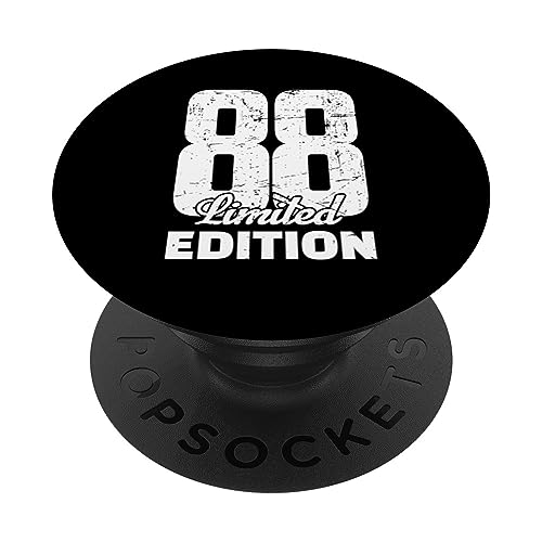 88 cumpleaños, edición Limitada, Aniversario, 88 años. PopSockets PopGrip Adhesivo