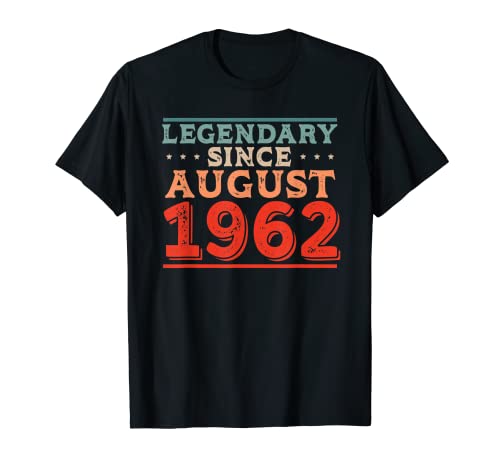 Legendario desde agosto de 1962 Nacido en la fiesta de cumpleaños de los años 60 Camiseta