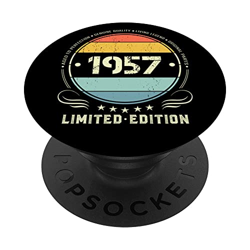 1957 edición limitada 1957 cumpleaños Popsocket para mujeres y hombres PopSockets PopGrip...