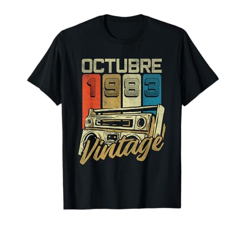 Octubre 1983 Vintage - 43 Años Regalo Cumpleaños Hombre Camiseta