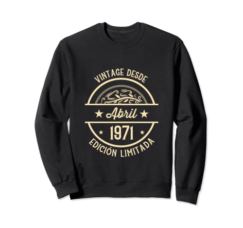 Cumpleaños Hombre Regalos Vintage Desde Abril 1971 Sudadera