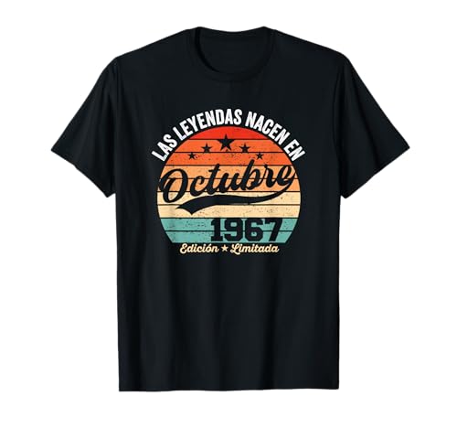 58 años Cumpleaños Las Leyendas Nacen en Octubre de 1967 Camiseta