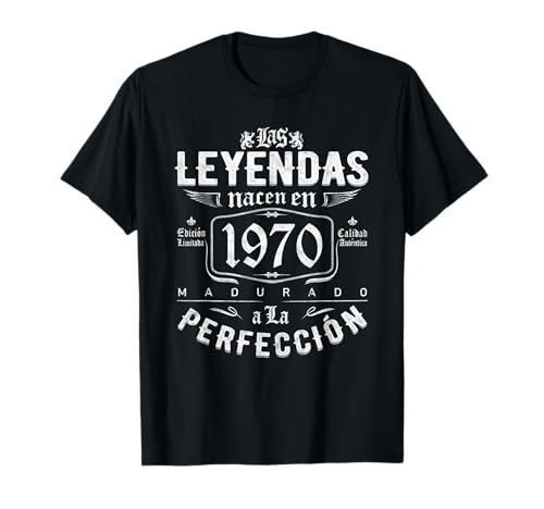 Las Leyendas nacen en 1970 Regalo de 52 años hombre mujer Camiseta