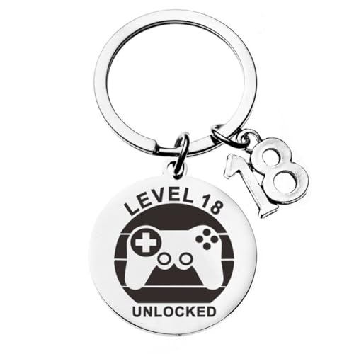 AOEVUIR 1 Pcs Llavero Para 18 CumpleañOs Regalos Para NiñOs Llavero De 18 CumpleañOs Regalo Para...