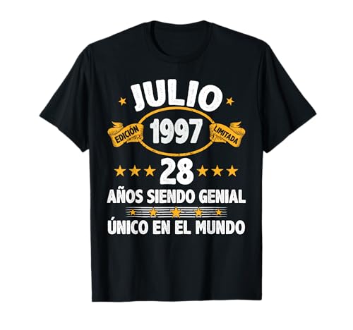 Julio 1997 28 Años Hombre Cumpleaños Regalo Julio 1997 Camiseta