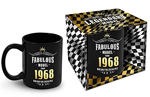 Bombo Taza de cumpleaños con año de nacimiento 1968