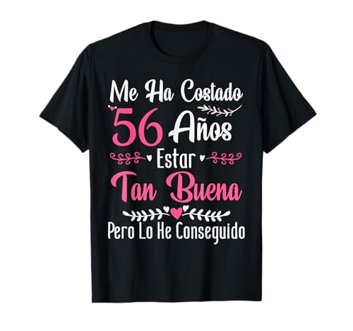 56 Cumpleaños Mujer 56 años Hecha En 1970 Mujer Camiseta