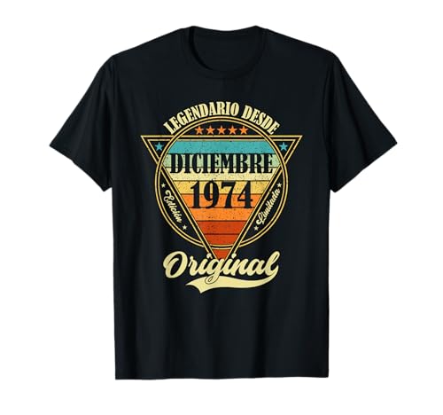 51 cumpleaños Nacido en Diciembre de 1974 Vintage 51 años Camiseta