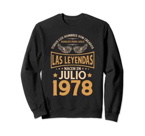 Cumpleaños Hombre Regalos Las Leyendas Julio 1978 Sudadera