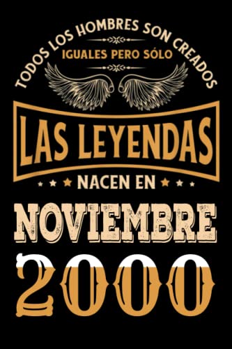 Regalo de 22 Cumpleaños Para Hombre : Las Leyendas Nacen en Noviembre 2000: Regalos de Cumpleaños...