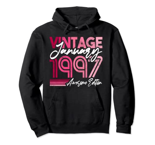 1997 Cumpleaños Diseño nacido en enero de 1997 Sudadera con Capucha