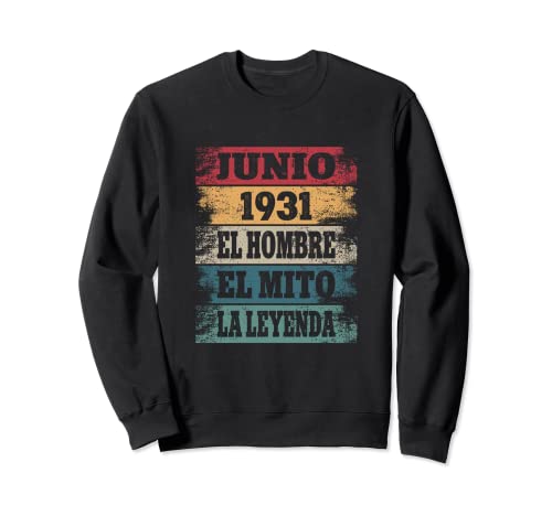 91 Cumpleaños Regalo Años Divertido Decoración Junio 1931 Sudadera