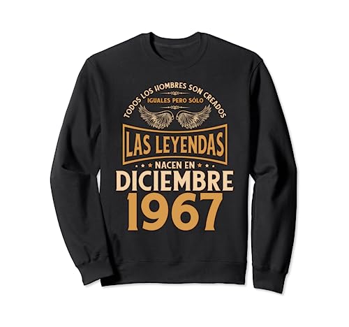 Cumpleaños Hombre Regalos Las Leyendas Diciembre 1967 Sudadera